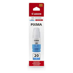 Canon GI-20 High-Yield Cyan Ink Bottle, 3394C001