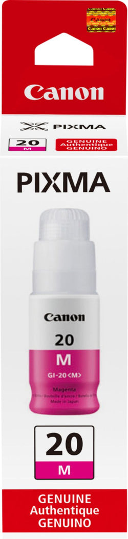 Canon GI-20 High-Yield Magenta Ink Bottle, 3395C001