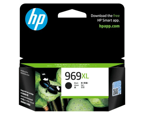 HP 969XL High Yield Black Original Ink Cartridge - (3JA85AA)