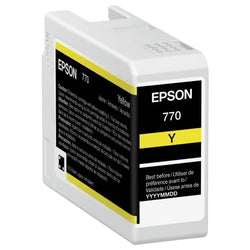 Original Epson 770 Standard Yield Yellow Ink Cartridge, T770420