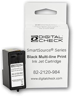 New Genuine Digital Check SmartSource Series Black Ink Cartridge 82-2120-984