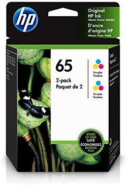 Original HP 65 (N9K01AN) Color Ink Cartridge- 2 Pack