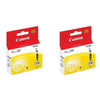 Original Canon CLI-226 (2-Pack) Standard Yield Yellow Ink Cartridge, 4549B001