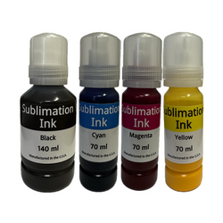 DoorStepInk Brand Replacement for Epson Sublimation Black and Tri-Color Ink Bottles Made in the USA