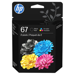 Original HP 67 Black and Color Ink Cartridge-2 Pack