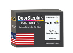 DoorStepInk Brand For Canon 069H High Yield Yellow Remanufactured in the USA Toner Cartridge,5095C001