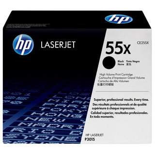 HP 55X High Yield Black LaserJet Toner Cartridge, CE255X