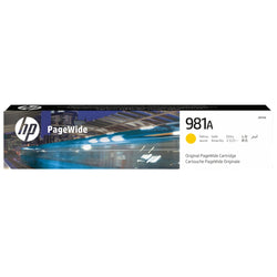 Genuine HP 981A Standard-Yield Yellow PageWide Ink Cartridge, J3M70A