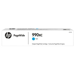 Genuine HP 990XC Cyan High-Yield PageWide Ink Cartridge, M0K05XC