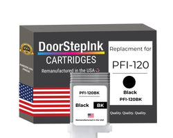 DoorStepInk Brand for Canon PFI-120BK Black Remanufactured in the USA Ink Cartridge, 2885C001