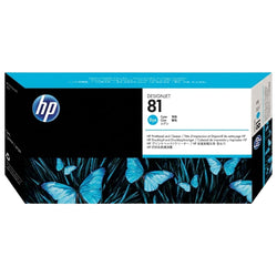 HP 81 (C4951A) Cyan Printhead and Printhead Cleaner