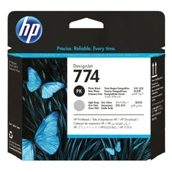 HP 774 Photo Black & Light Gray DesignJet Printhead, P2W00A