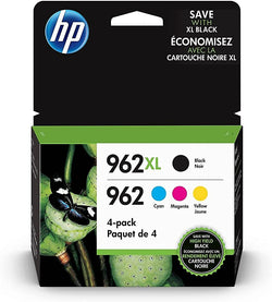 Original HP 962XL Black & 962 Cyan, Magenta, Yellow Ink Cartridge-4 Pack