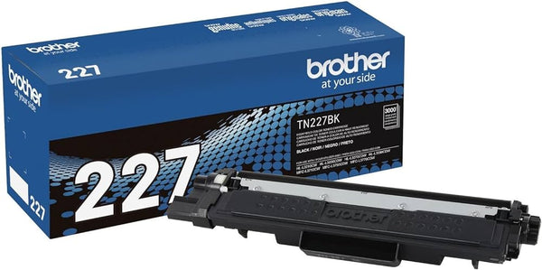 Brother TN227 Black High Yield Toner Cartridge, TN227BK