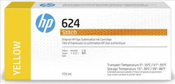 Original HP 624 775ml Yellow Stitch Dye Sublimation Ink Cartridges, 2LL56A