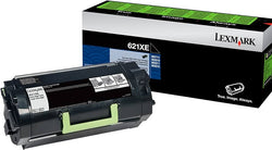 Lexmark 621X Black Extra-High Yield Toner Cartridge, 62D1X0E