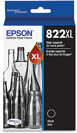 Epson 822XL High Yield Black Single Ink Cartridge