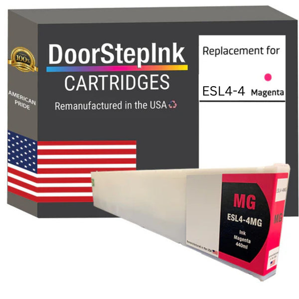 DoorStepInk Brand for Roland ESL4-4MG 440mL Magenta Remanufactured in the USA Ink Cartridge