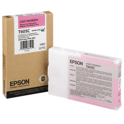 Genuine Epson T605C 110ml UltraChrome Light Magenta Ink Cartridge, T605C00