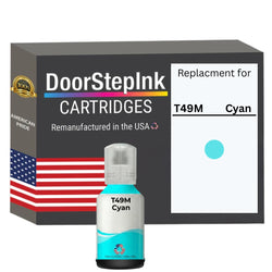 DoorStepInk Brand Replacement For Epson T49M (T49M220) 140 ml Cyan Standard Yield Sublimation Ink Bottle Made in the USA