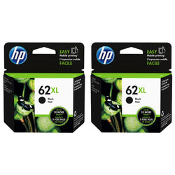 HP 62XL (C2P05AN) Black Ink Cartridge- 2 Pack
