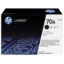 Original HP 70A Standard-Yield Black Laser Toner Cartridge, Q7570A
