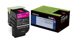 Orignal Lexmark 701M Standard Yield Magenta Toner Cartridge, 70C10M0