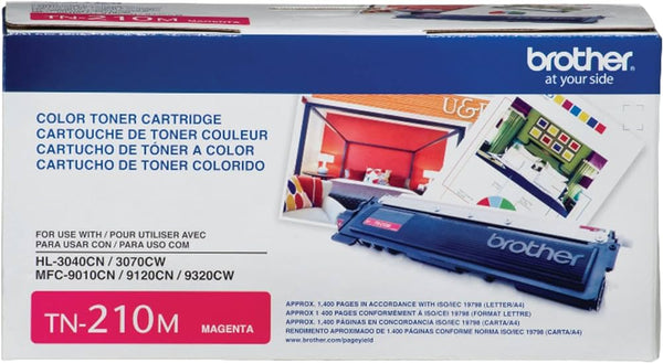 Brother TN210M High Yield Magenta Laser Toner Cartridge, TN210