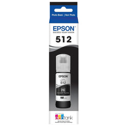 Original Epson T512 EcoTank Photo Black Ink Bottle, T512120-S