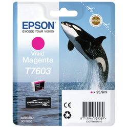 Genuine Epson T7603 Vivid Magenta Ink Cartridge