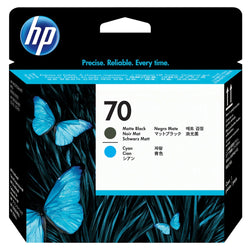 HP 70 (C9404A) Matte Black and Cyan Printhead
