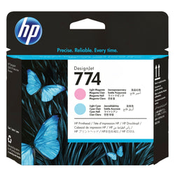 HP 774 Light Magenta & Light Cyan DesignJet Printhead, P2V98A
