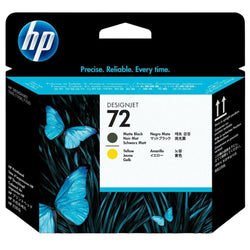 HP 72 (C9384A) Matte Black and Yellow DesignJet Printhead