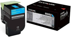 Lexmark 800S2 Standard Yield Cyan Toner Cartridge