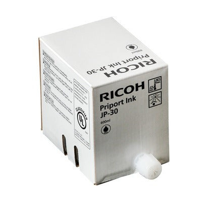Original Ricoh JP-30 Standard-Yield Black Ink Cartridge, 817113