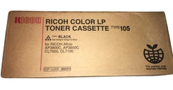 Original Ricoh COLORLP TYPE105 Standard Yield Black Toner Cartridge, 885372