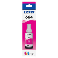 Epson T664 Ultra High-Yield Magenta Ink Bottle, T664320-S