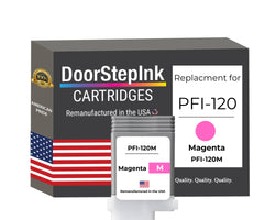 DoorStepInk Brand for Canon PFI-120M Magenta Remanufactured in the USA Ink Cartridge, 2887C001