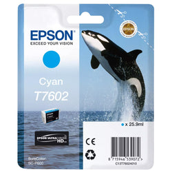 Epson Whale T7602 Cyan Ink Cartridge