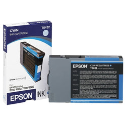 Epson T543 110ml Standard-Yield Cyan Ink Cartridge, T543200