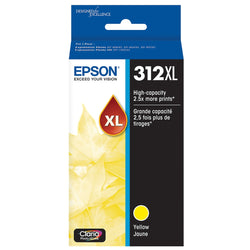 Original Epson 312XL High-Yield Yellow Ink Cartridge, T312XL420