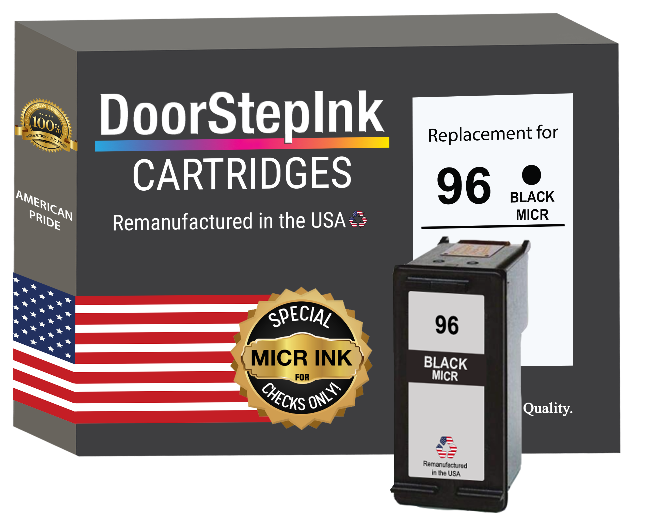 DoorStepInk Brand for HP 96 (C8767WN) Black MICR Remanufactured in the