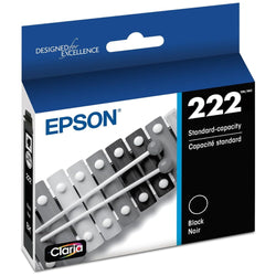Genuine Epson T222 Black Claria Ink Cartridge, T222120-S