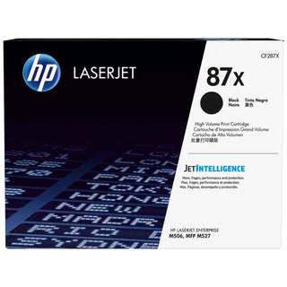 Genuine HP 87X High-Yield Black Laser Toner Cartridge, CF287X