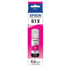 Original Epson T512 EcoTank Magenta Ink Bottle,T512320