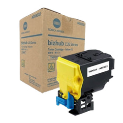 Original Konica Minolta TNP22Y Standard Yield Yellow Toner Cartridge,A0X5232