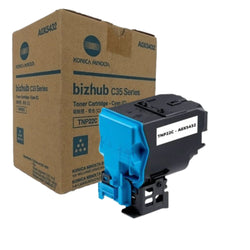 Original Konica Minolta TNP22C Standard Yield Cyan Toner Cartridge,A0X5432