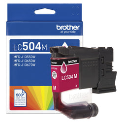 Original Brother LC504 Standard Yield Magenta Ink Cartridge