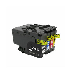 Original Brother LC3035XXL High Yield Tri-Color Ink Cartridge-Pack-4