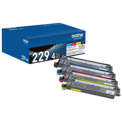 Brother 229 Black, Cyan, Magenta and Yellow Standard-Yield Toner, TN2294PK